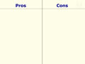 Pros and Cons Chart
