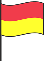 red and yellow flag