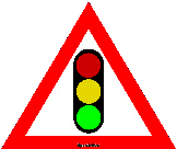 road sign traffic lights ahead