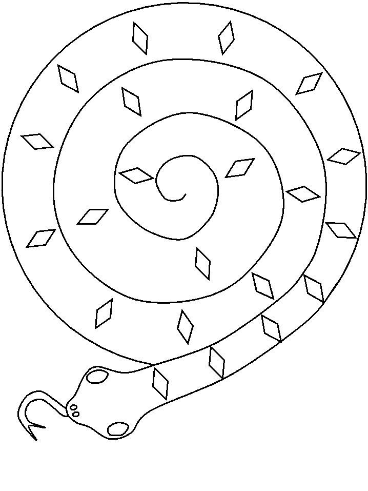 Free Printable Spiral Snake Template Printable Templates Free